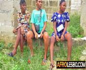Amateur African village thot MhizStanley licked by two hot ebony lesbians from village lesbians hot