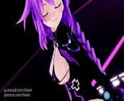 MMD Purple Heart Naked Dance Conqueror (Submitted by Hinee) from shine hine shx poto