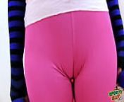 Perfect Roundness Ass Babe Working Out Showing Cameltoe. from laura b camel toe