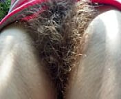 hairy bush outdoor two cigarettes from amateur nudity