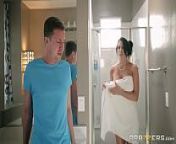 Brazzers - Step son catches (Reagan Foxx) in the shower from tollywood heroine samantha fuke sex videos