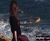 playboy18.com - All natural brunette Ukrainian beauty Mila Azul reveals her massive jugs from hegre mila azul