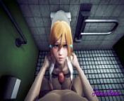 Bleach Hentai - Orihime in the Toilet boobjob and fucked - Anime Manga Japanese Cartoon 3D Porn from 3d cartoon hentai porn videoska sethi xnx