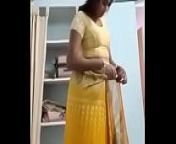 Swathi naidu saree and getting ready for romantic short film shooting from sari change