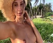 Hot naked pussy on Nude Beach from tiktok nude