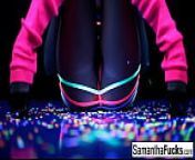 Samantha Saint gets off in this super hot black light solo from dragon nest liya solo nude