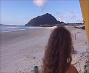 young wife gets naked on public beach to tease surfers from عرض ازياء سكس
