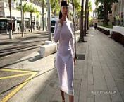 Transparent dress in public from didem soydan transparent dresses