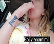 Flagrada chupando rola com bala no estacionamento do shopping.... quer ver??.. : bolivianamimi from public park sex