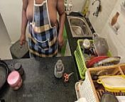 my maid getting horny while washing dishes from desi maid washing clothes