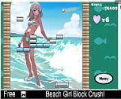 Beach Girl Block Crush! from anime girl crush cityndian aunty first night s