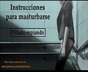 Instrucciones para masturbarse en espa&ntilde;ol. Te pillaron espiando. JOI from picha zangono