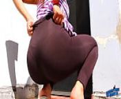Cameltoe and Perfect Ass - Perfect Boobs! Spandex - Upskirt - Thong! OMG! from cameltoe desi gaand leggin