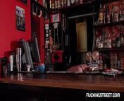 Hardcore sex in a bar with a beautiful waitress from bela real sex