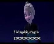 ELSA SCREMING BECAUSE OF THE MULTIPLE DICK IN HER ASS from disney do
