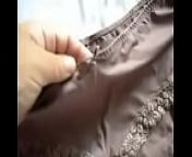 Showing my Indian wife&acute;s dirty panties from desi girl panty showing pussy shape