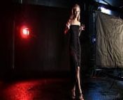 Beautiful Blond Teen Model In A Black Dress from xuka xxxnasha hatharasingha model dress shoot photos