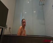 Sexy Babe Passionate Masturbate Pussy Sex Toy in Bathroom from fuck b b w