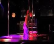 Alina Modelista dancing in a strip club on the stage from smithers in strip club