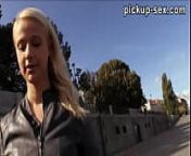 Real amateur Euro slut Monika railed for some money from muslim blonde monika s