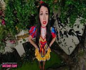 VR Conk Lovely Alex Coal as beautiful Snow White sex parody VR Porn from snow white used as a slut in stockings and high heels stilettos