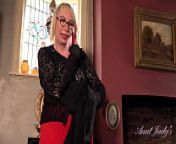 AuntJudys - 56yo Busty Blonde Bombshell Barby gets horny at the Office from 56 si