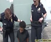 Black stud fucks two police womenping-tom-on-our-asses-blackpatrol-hd-72p- from two man
