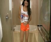 Tia Ling female desperation Hooters uniform from extreme desperation