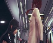 Gantz Hentai - Reika Hardsex in Train - Japanese Asian Manga Anime Film Game Porn from gantz
