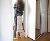 Redhead fucked in fur coat and long dress from behind the walls of lust
