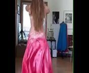 Hot Belly dance satin dress from belly dance in silk satin gown