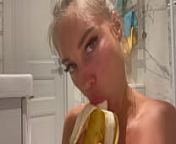Monika Fox Stuffed A Banana In Pussy And Ass from banana squirt squirting banana masturbation spray