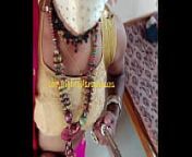 Indian crossdresser Lara D'Souza sexy video in saree 2 from www indian dashi shemale sari puron