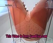 Dominant hypno Diva teases in pantyhose and gloves from celeb femdom hypno