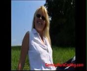 Outdoor Sex With A Blonde German MILF - GermanPornCasting.com from ppp sex com