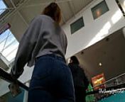 Big Ass White Girl in Tight Jeans (Candid) from big ass bhoot white girl