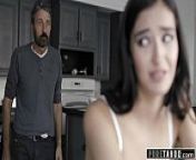 PURE TABOO Teen Emily Willis Gets Spanked & Creampied By Her Stepdad! from stepdad disciplines teen stepdaughter after finding her dildo