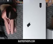 BustedThiefs -Cute Brunette Shoplifter Avi Love Fucked Hard from xxx video avi