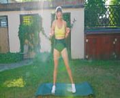 Sexy outdoor workout from babuji body bulder gm workout