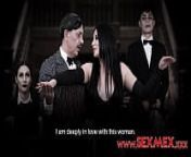 TERESA FERRER & ANGIE MILLER - HALLOWEEN SPECIAL - THE ADDAMS FAMILY from sexmex reality