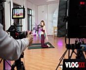 Yoga Date With Mina Von D BTS from photoshoots flexibility