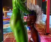 Futa - X Men - Storm gets creampied by She Hulk - 3D Porn from futa futurani 3d