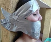 Christian Girl Duct Taped To Pillar And Gagged Tight from princess laika kingpouge photob
