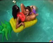 MandiMayxxx eats my pussy on a pineapple before we suck Gibby The Clown dry from real pool sec