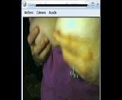 MILF exhibiendo sus boobies en webcam from bubis on