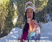 Ava Moore - Des skieurs me surprennent en train de me goder le cul - VLOG X from vlog outside