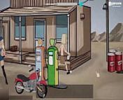 Fuckerman - Gas Station Sex Scenes 2D Animated Gameplay from boob scene in anime highschool ddareena kapoor