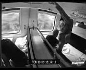 Real sex in the train from security camera