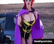 Super Heroin Wife Shanda Fay Blows Cock On Side Of the Road! from super heroine ko