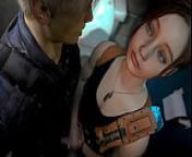 Claire Wispering Handjob from resident evil 2 sherry nude 3d